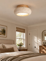 Cargar imagen en el visor de la Galería, Mini Donut Travertine Flush Mount Ceiling Light