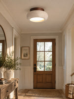 Cargar imagen en el visor de la Galería, Mini Donut Travertine Flush Mount Ceiling Light