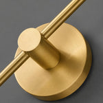 Cargar imagen en el visor de la Galería, Brushed copper round wall plate and arm detail