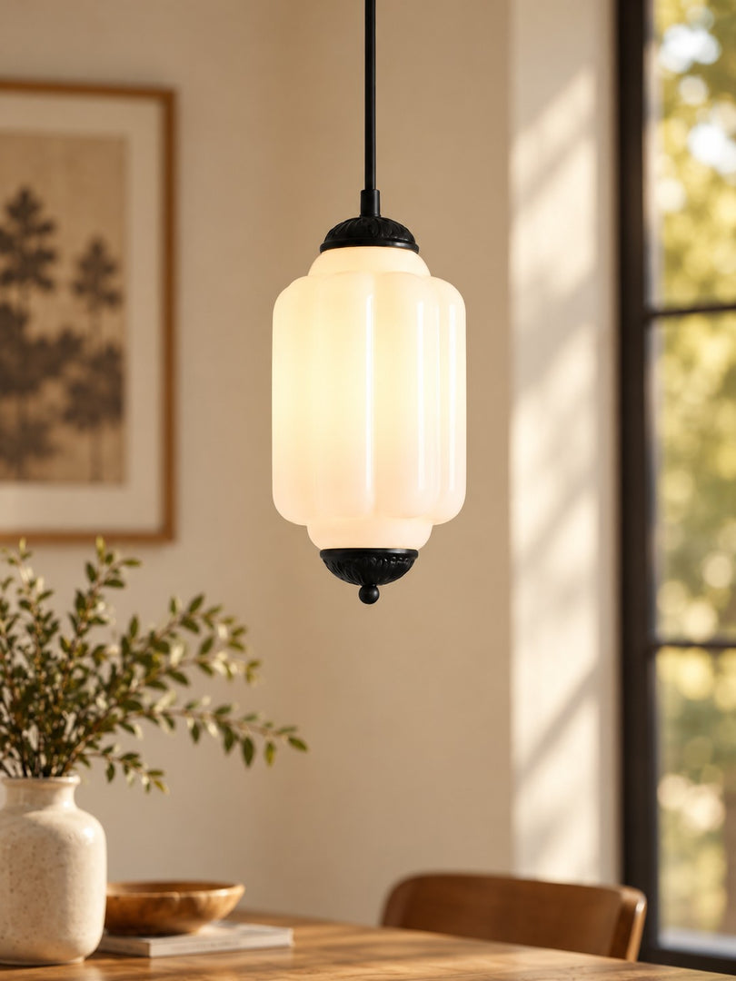 Vintage Glas Eloise Pendelleuchte