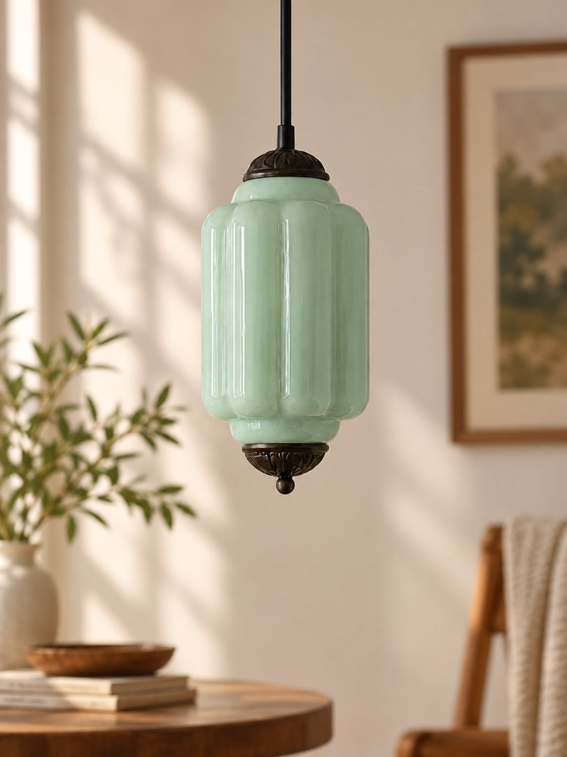 Vintage Glas Eloise Pendelleuchte