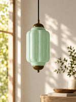 Bild in Gallery-Viewer laden, Vintage Glas Eloise Pendelleuchte
