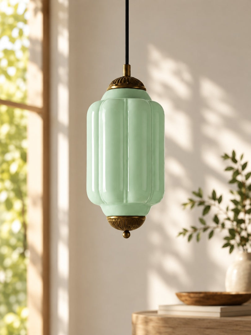 Vintage Glas Eloise Pendelleuchte