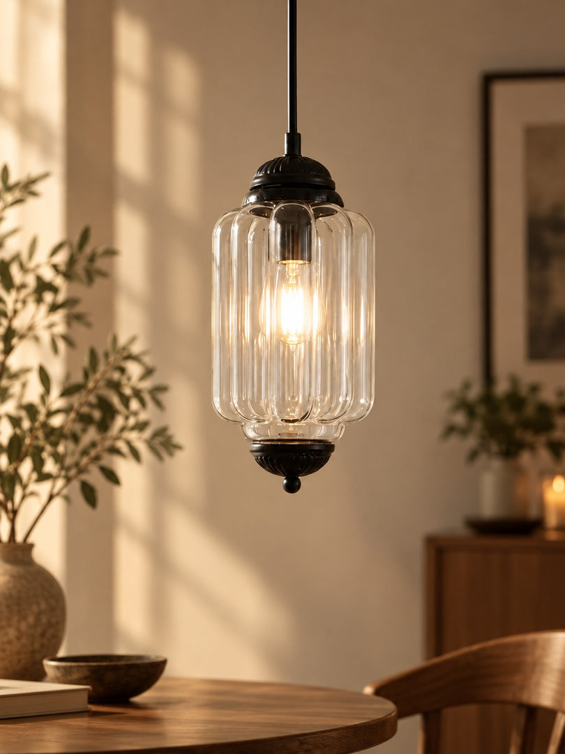 Vintage Glas Eloise Pendelleuchte