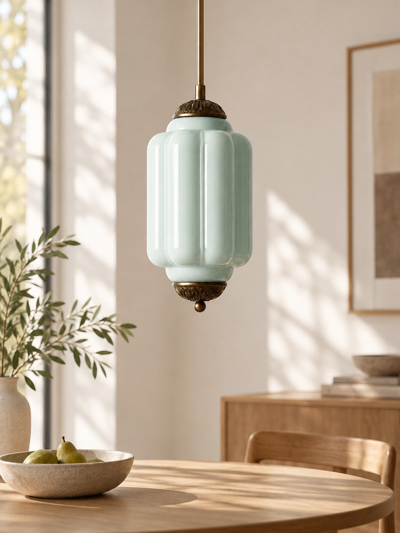 Vintage Glas Eloise Pendelleuchte