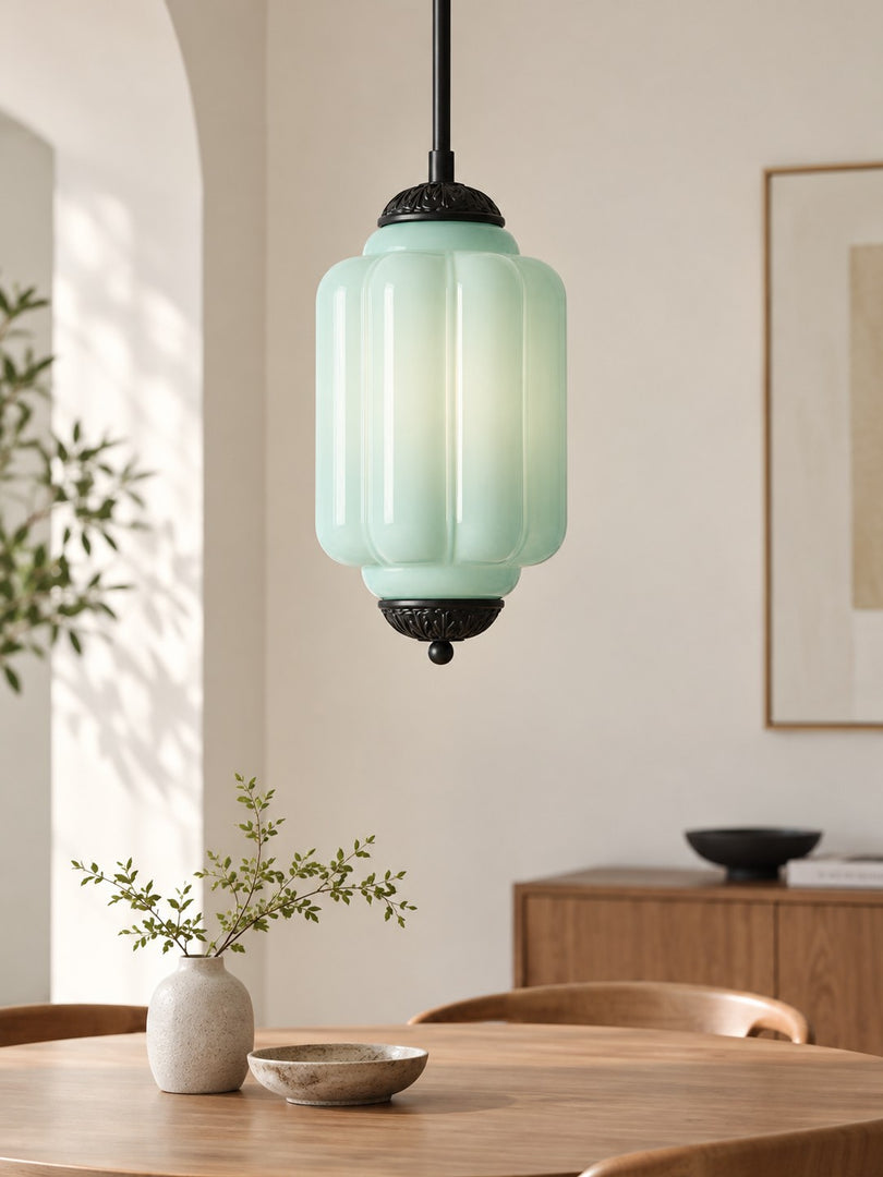 Vintage Glas Eloise Pendelleuchte