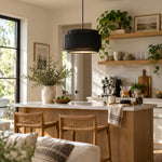 Bild in Gallery-Viewer laden, Modern Linen Drum Pendant Light