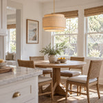 Bild in Gallery-Viewer laden, Modern Linen Drum Pendant Light