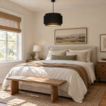 Bild in Gallery-Viewer laden, Modern Linen Drum Pendant Light