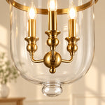 Cargar imagen en el visor de la Galería, Traditional Clear Glass Bell Jar Pendant