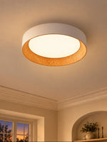Load image into Gallery viewer, Crelina Minimalist Round Drum Flush Mount Ceiling Light for Bedrooms or Living Room