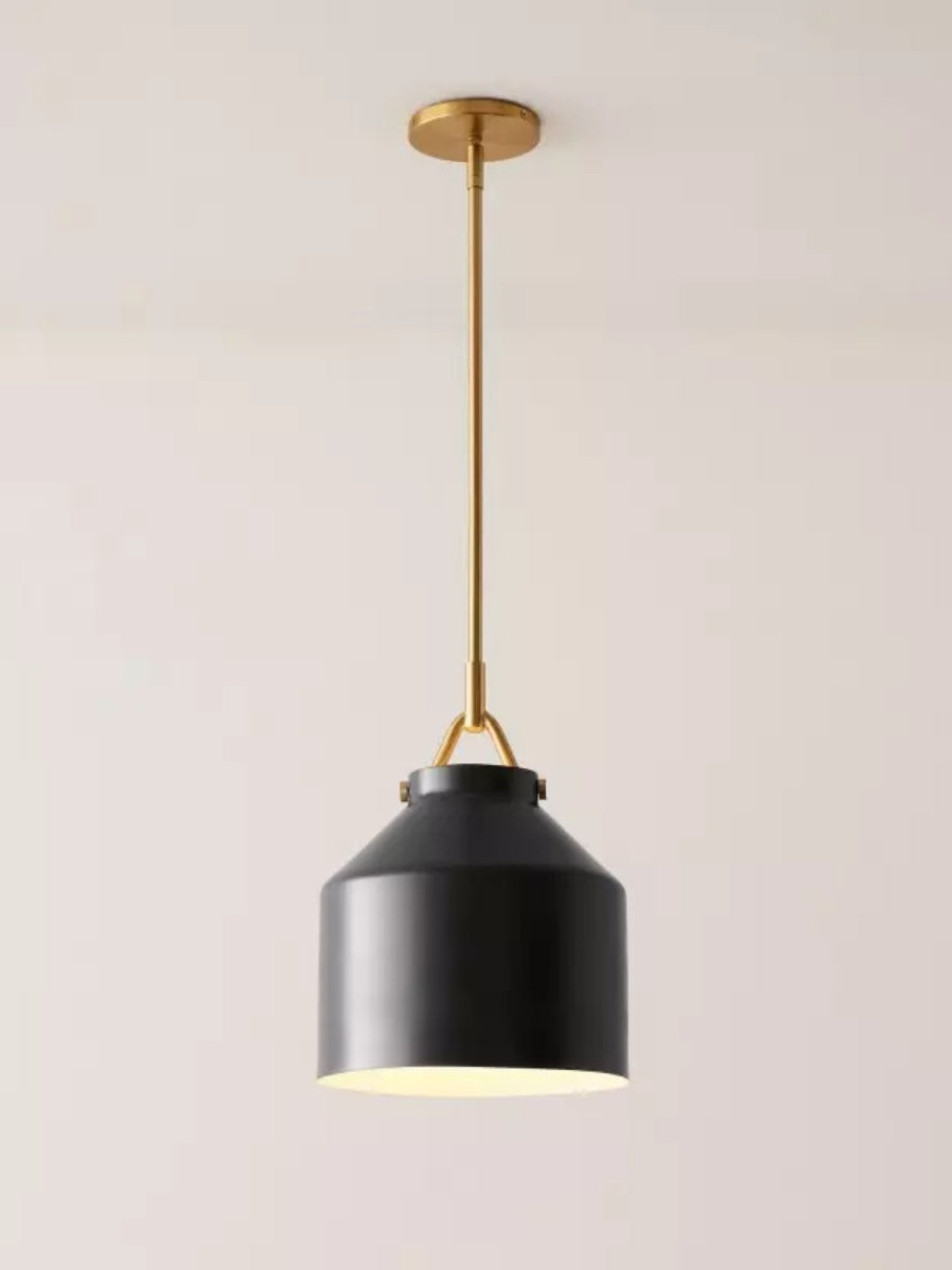 Hanton Nordic Metal Henry Pendant Light - Minimalist Glass And Metal Shade
