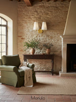 Load image into Gallery viewer, Rowan Fabric Shade Wall Sconce – Modern Industrial Light for Bedroom
