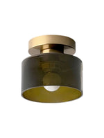 Load image into Gallery viewer, Nordic Morandi Cylinder Glass Ceiling Light – Colorful Fixture For Hallways
