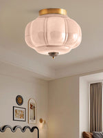 Load image into Gallery viewer, Retro Milk Semi Flush Mount Eloise Ceiling Light
