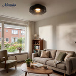 Cargar imagen en el visor de la Galería, Luz de techo empotrada de vidrio multicapa escultórica Verdoma Diseño moderno escandinavo para espacios de vida