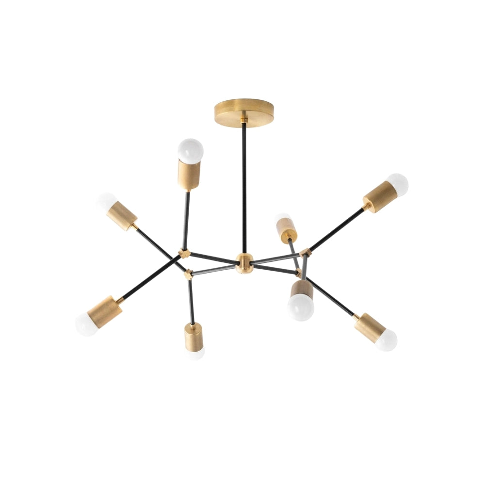 Mobilux Line Geometrischer Kronleuchter – Modernes Metalllicht für Schlafzimmer