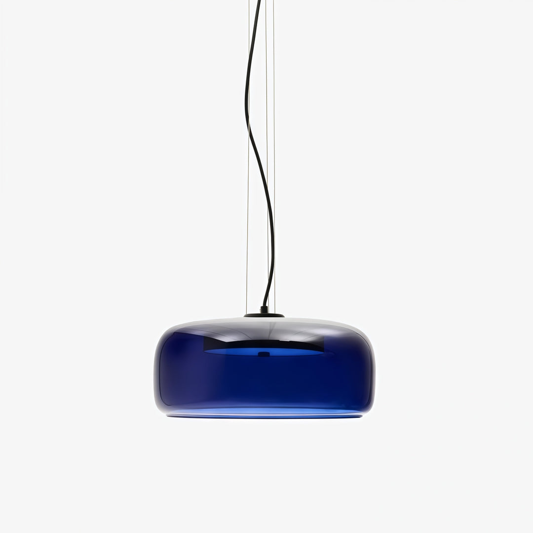 Suspension Lunorae en verre arrondi - Éclairage sculptural moderne pour salon