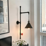 Bild in Gallery-Viewer laden, Metal cone shade installed beside window