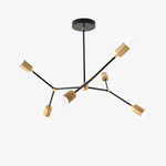 Load image into Gallery viewer, Mobilux Line Mobilux Line Modern Geometric Chandelier - Brass Ceiling Light Fixture
