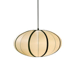 Bild in Gallery-Viewer laden, Black Metal White Fabric Plug-In Swag Pendant