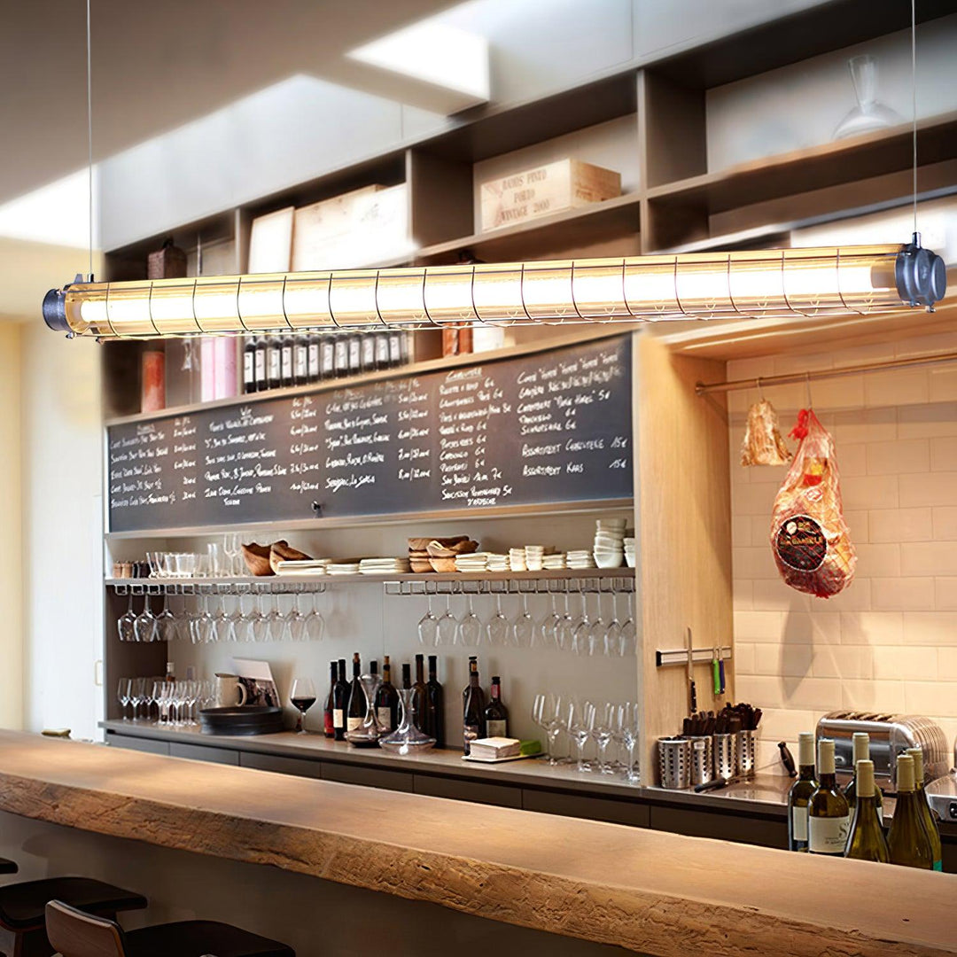 Driscoll Minimalist Linear Chandelier for Modern Living Spaces