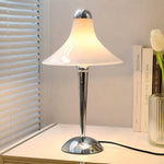 Cargar imagen en el visor de la Galería, White table lamp on a sideboard with books