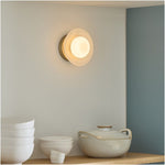 Load image into Gallery viewer, Elorina Bowl Wall Sconce – Elegant Brass And Glass Round Wall Fixture
