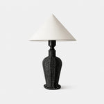 Bild in Gallery-Viewer laden, Wabi-sabi table lamp with white fabric shade