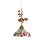 Cargar imagen en el visor de la Galería, Lámpara colgante de cristal rosa Lalique
