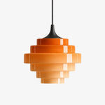 Load image into Gallery viewer, Sanenos Retro Geometric Glass Pendant Light - Gradient Glass Shade for Living or Dining Room