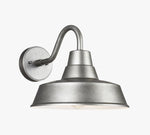 Cargar imagen en el visor de la Galería, Aplique de pared de metal para exterior Korvi - Aluminio y peltre
