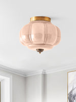 Load image into Gallery viewer, Retro Milk Semi Flush Mount Eloise Ceiling Light

