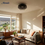 Cargar imagen en el visor de la Galería, Luz de techo empotrada de vidrio multicapa escultórica Verdoma Diseño moderno escandinavo para espacios de vida