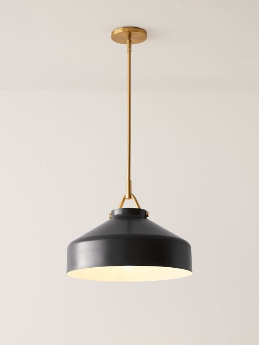 Hanton Nordic Metal Henry Pendant Light - Minimalist Glass And Metal Shade