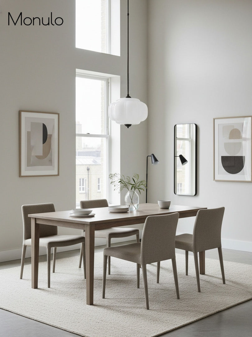 Vintage Milk Glass Semi Flush Mount Eloise Pendant Light