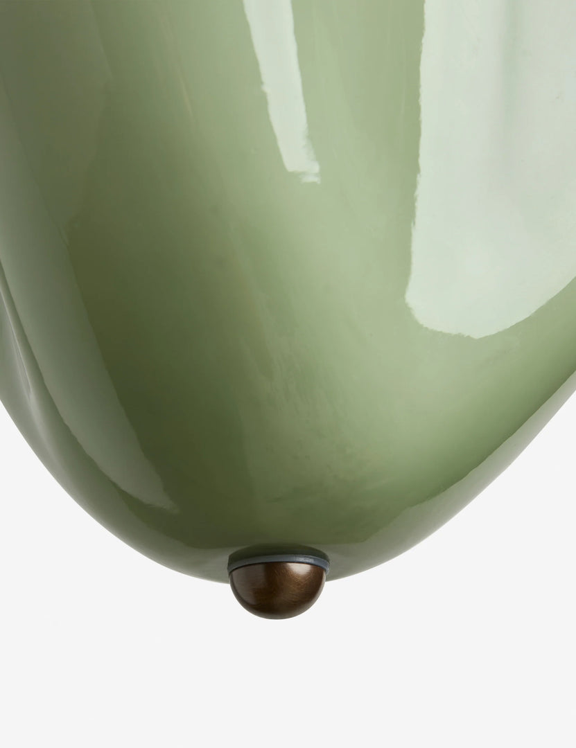 Bellina Radner Pendant Light – Sleek Glass Shade with Gentle Curves for Living Room, Bedroom and Dining Area