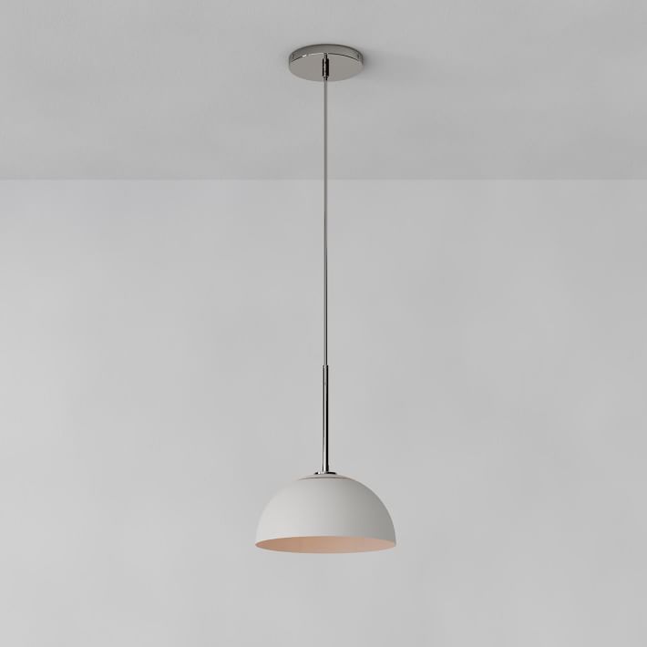 Parvion Metal Dome Pendant Light – Minimalist Modern Kitchen Fixture