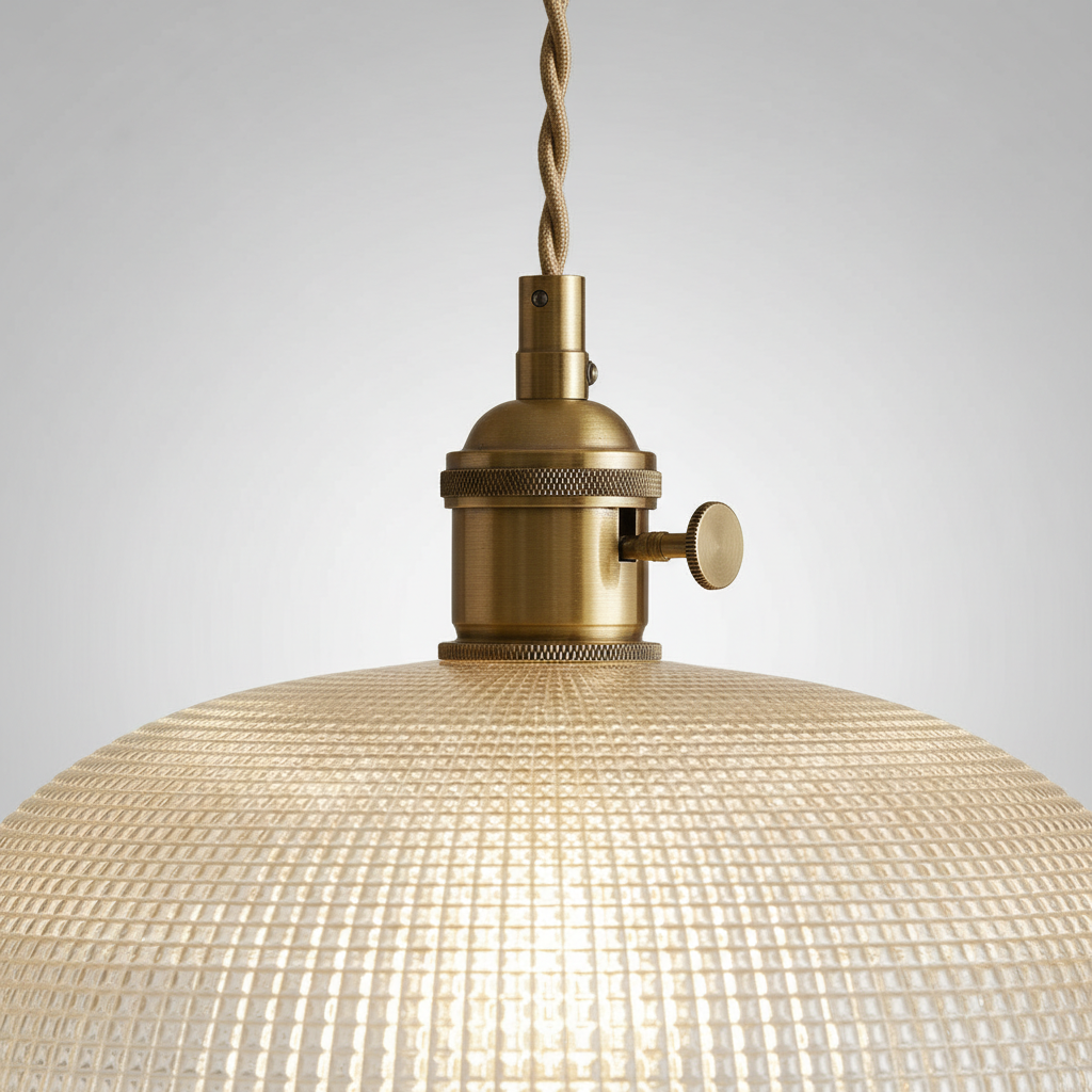 Suspension spiralée cannelée Velaris - Luminaire de plafond à silhouette bombée pour intérieur moderne