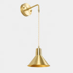 Bild in Gallery-Viewer laden, Brass yellow metal shade wall light, 1206LW style