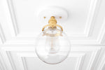 Charger l&#39;image dans la visionneuse de galerie, Glorica Glass Retro Globe Ceiling Light - Vintage Industrial Home Lighting
