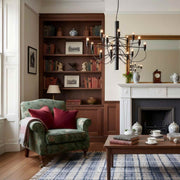 Lámpara de araña contemporánea Tendrila con múltiples luces - Diseño industrial en suspensión de metal para salones N01