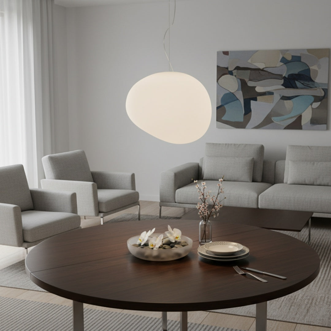 Lámpara Colgante Contemporánea Stonea – Lámpara Colgante Artística para Espacios Interiores Modernos N17