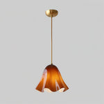 Charger l&#39;image dans la visionneuse de galerie, Bellina Wave-Edge Glass Pendant Lamp — Organic Contemporary Style for Dining &amp; Living
