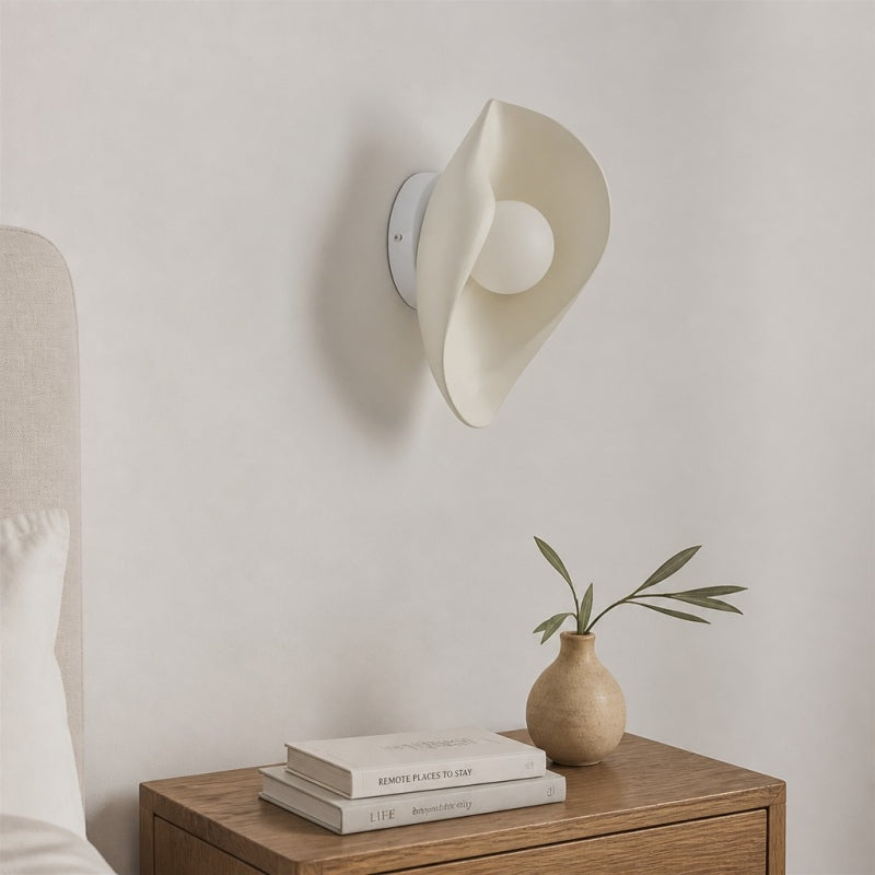 Goviena Modern Cocoon-Shaped Wall Sconce – Minimalist Decorative Wall Lamp for Bedroom and Hallway