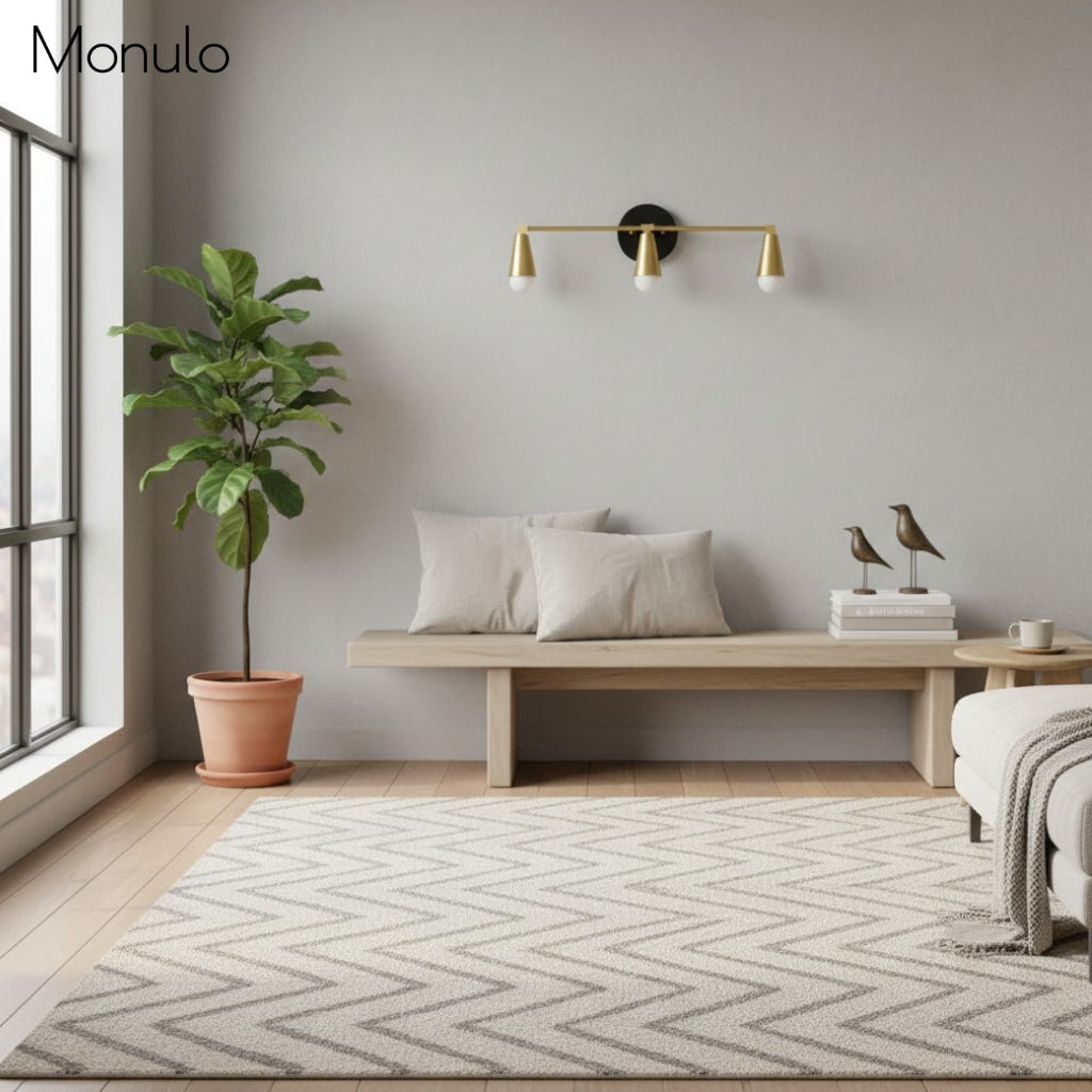 Lámpara de tocador Pyralis Cone de 3 luces: diseño moderno y elegante para baños y pasillos