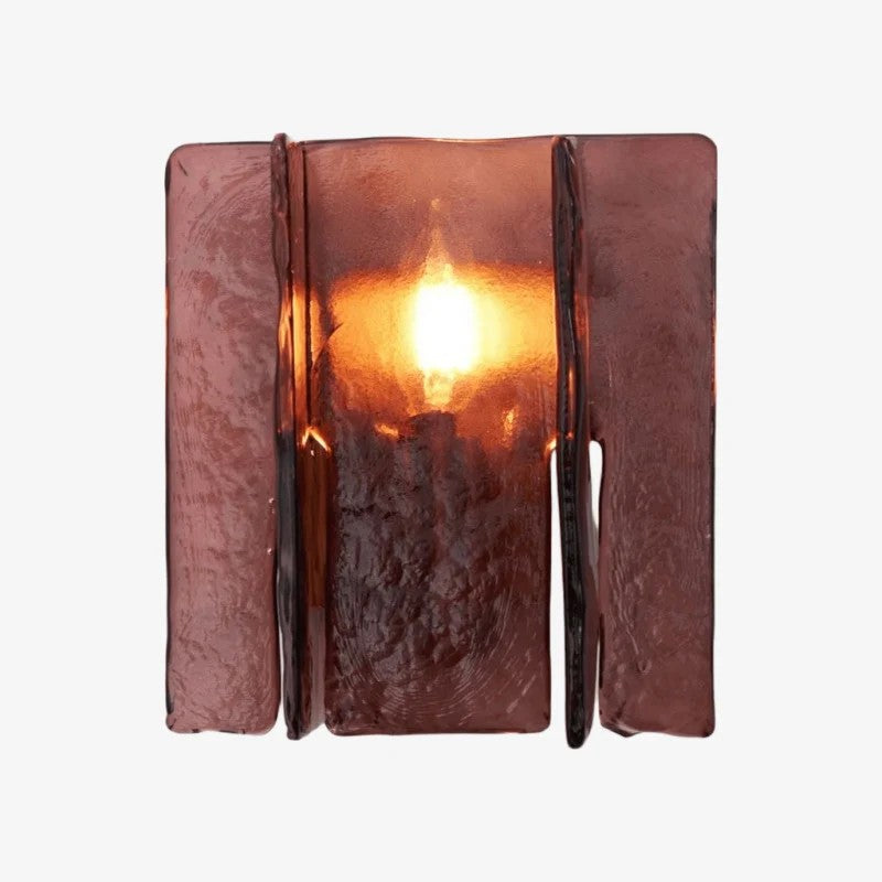 Applique murale architecturale Verdura avec panneau en verre