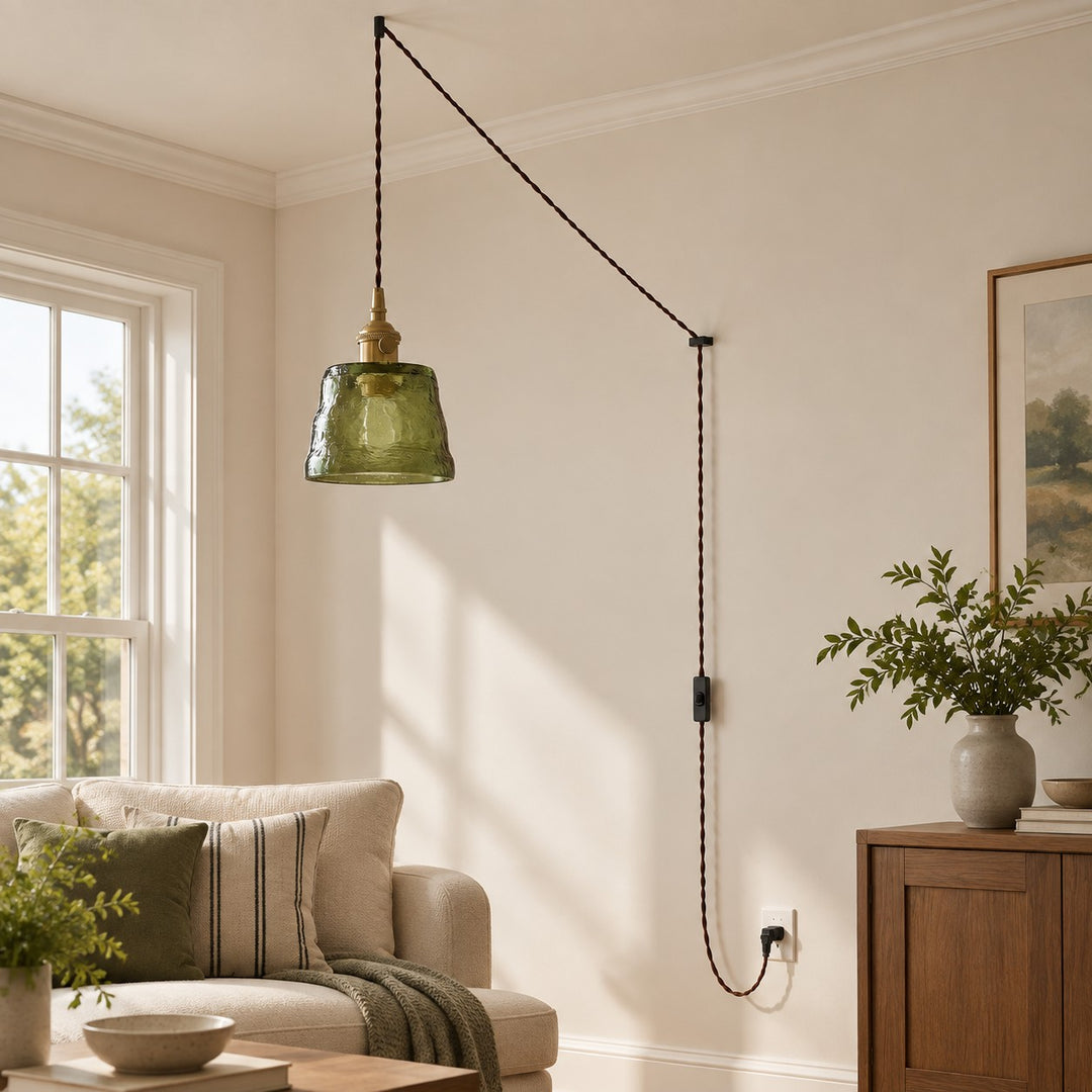 Molded Glass Plug-In Pendant