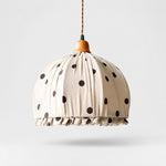 Load image into Gallery viewer, Ruched Fabric Pendant Light with Pleated Shade