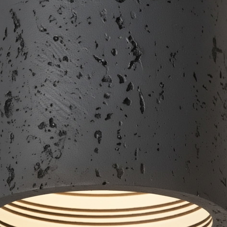 Lámpara de Techo Cilíndrica Sabiara Wabi-Sabi - Luminaria de Techo con Luz Suave y Difusa para Dormitorios y Salas de Estar